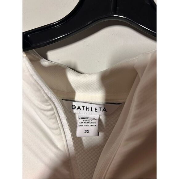 Athleta white quarter zip size 2x - Picture 3 of 3